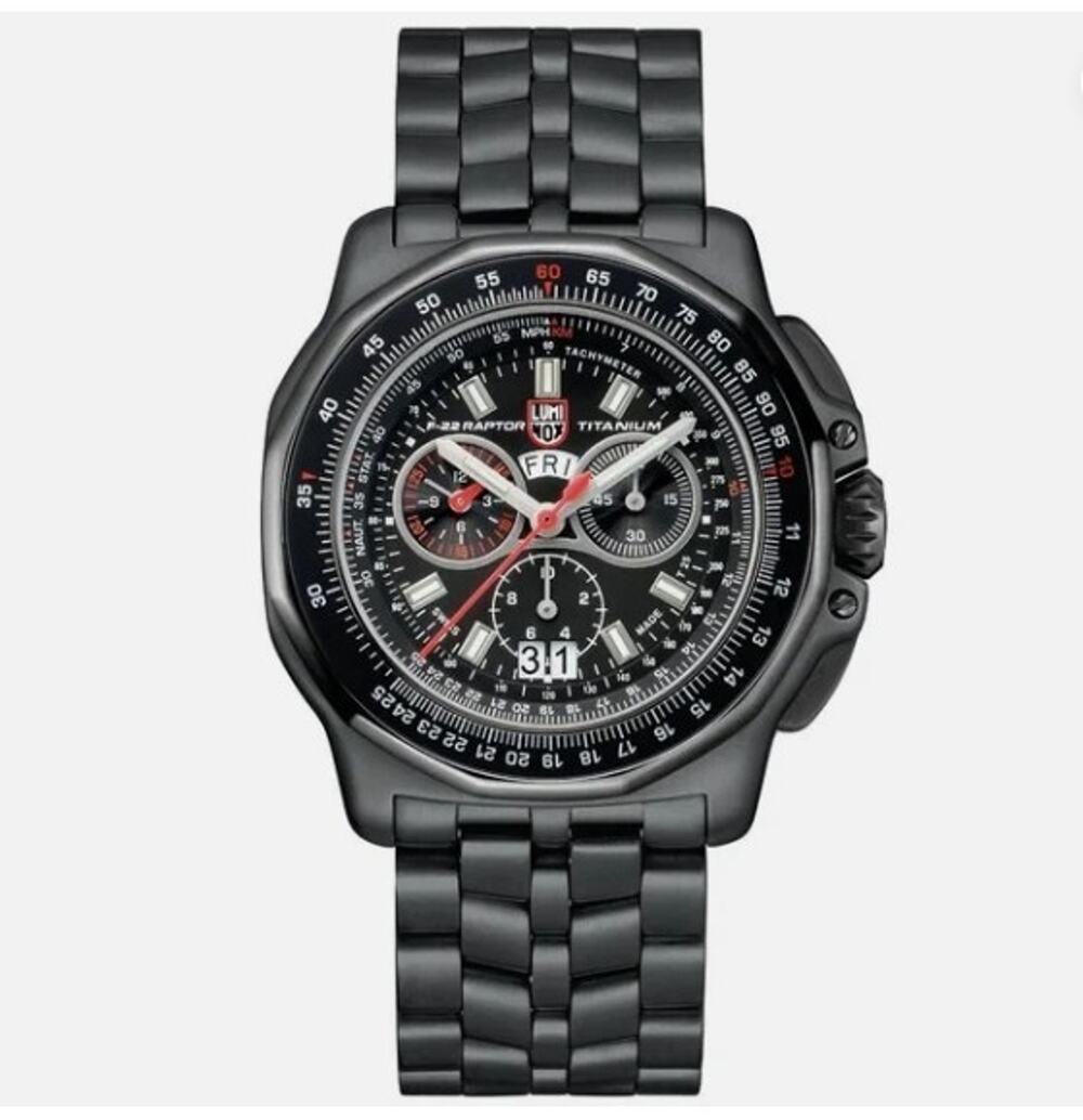 NEW Luminox F-22 Raptor Black Titanium Men's Quartz Watch XA.9272